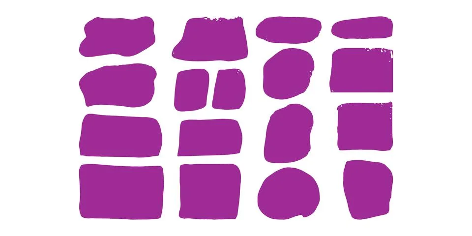 Text frames hand drawn style doodle decorative. Stock Illustration