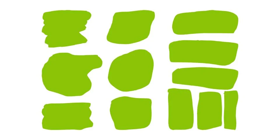 Text frames hand drawn style doodle decorative. Illustrazione stock