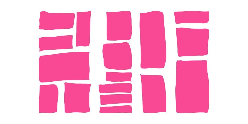 Text frames hand drawn style doodle decorative. Stock Illustration