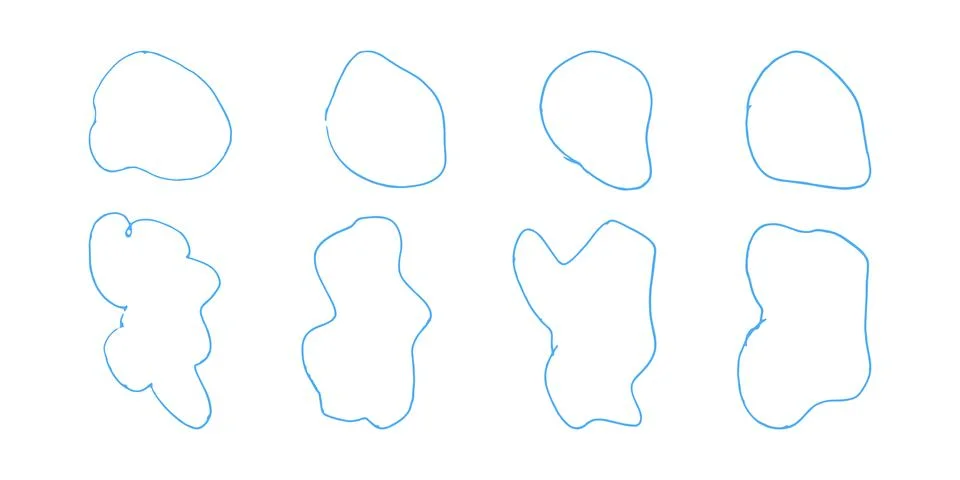 Text frames hand drawn style doodle decorative. Illustrazione stock