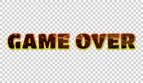 Text GAME OVER 3d digital technology 스톡 일러스트