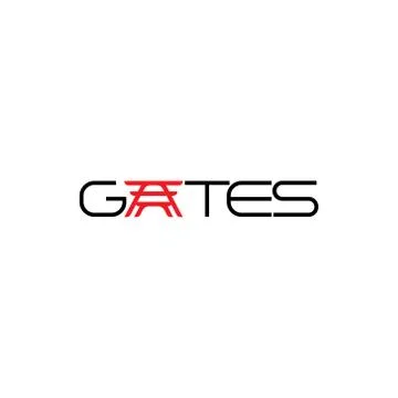 Text gates symbol logo vector Stock Illustration