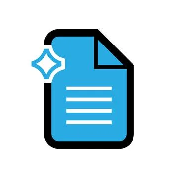 Text generation Filled outline Icon Stock Illustration