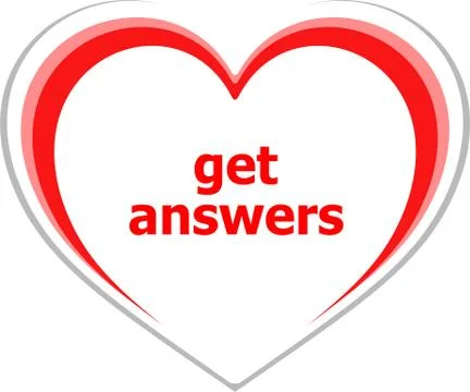 Text Get answers. Education concept Stock Illustration