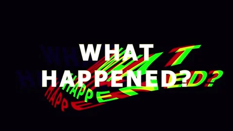 Text glitch effect transition with question mark for broadcast news or even.. Stock Footage 344032355