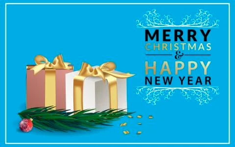 Text with a golden gradient. Around the text beautiful white swirls. Nearby a Stock Illustration