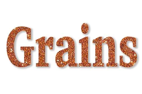 Text Grains Stock Illustration