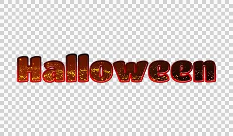 Text Halloween 3d digital technology 스톡 일러스트