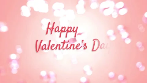 Text happy valentine's day Video stock 296673654