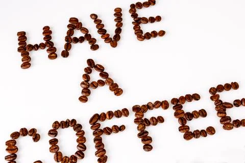 Text have a coffee break Stock Photos
