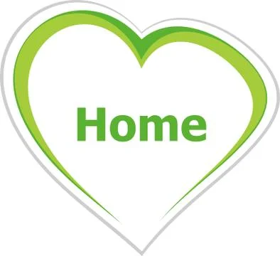 Text home. social concept Stock Illustration