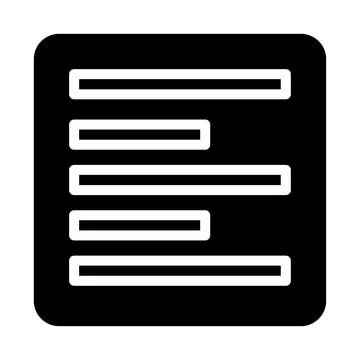 Text icon. Concept of writing, editing, and formatting. Illustrazione stock