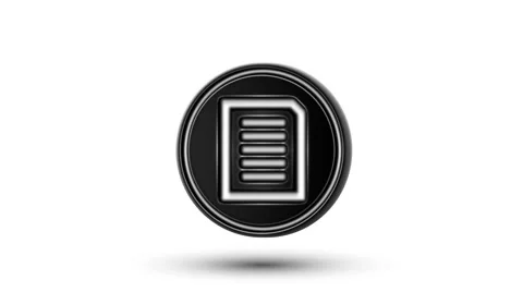 Text icon on the counter. Looping. Alpha channel. Stock Footage 63162493