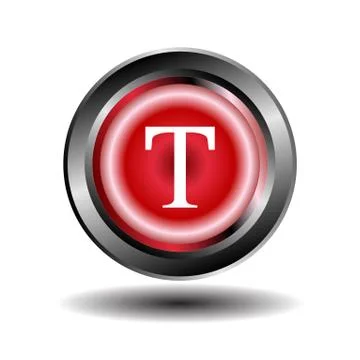 Text icon Illustrazione stock