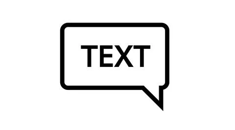 Text Icon. Stock Illustration