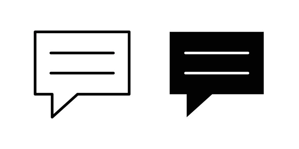 Text icon Illustration set. Vector Eps10 for apps Stock Illustration