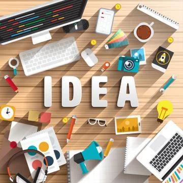 Text IDEA Stock Illustration