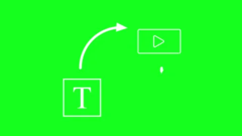 Text to image, text to animated video generate ai video green screen 4k loopi Stock Footage 301269641