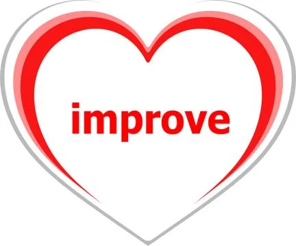 Text improve. Business concept Stock Illustration