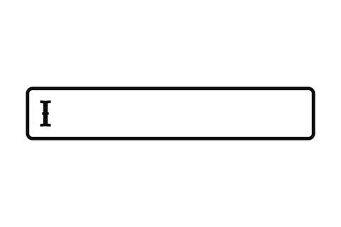 Text Input Box UI Element Vector Stockillustratie