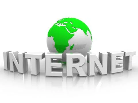 Text INTERNETwith earth. 3d Text INTERNETwith earth. 3d Copyright: xZoonar... 스톡 사진