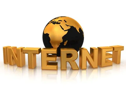 Text INTERNETwith earth. 3d Text INTERNETwith earth. 3d Copyright: xZoonar... 스톡 사진