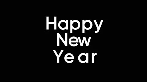 Text intro with Happy New Year message Video stock 220160426