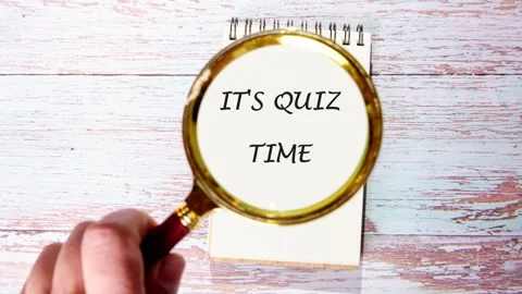 Text IT IS QUIZ TIME Stock Footage 292610329