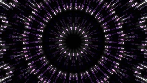 Text kaleidoscope Stock Footage 135227337