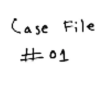 Text label case file 01 hand written style with handwritten, documentation Stock Illustration