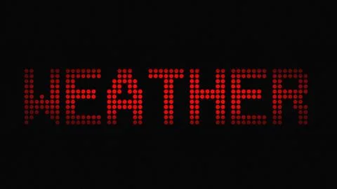 Text LED Weather Stock Illustration