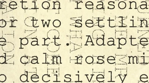 Text, letter Video stock 155226211