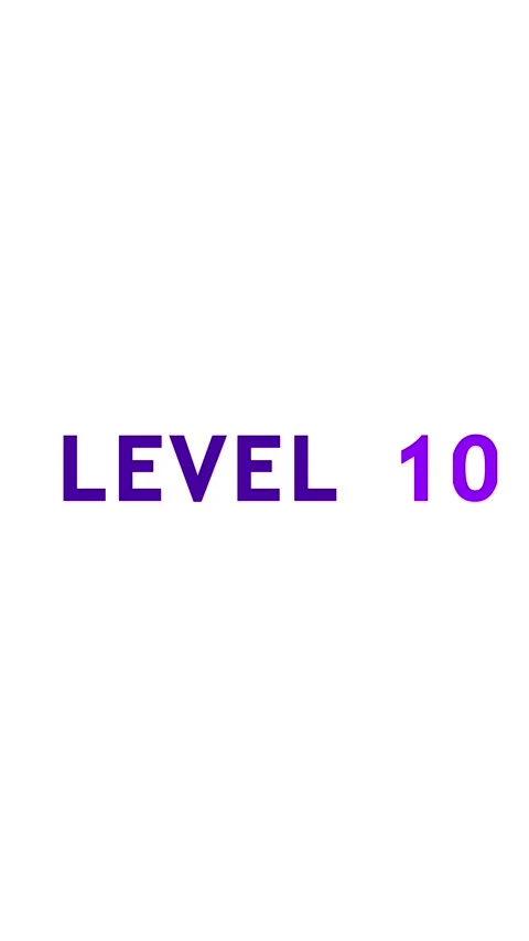 Text level 10 animation Congrats. You Climbed to a Higher Level animated on.. Stock Footage 322966594