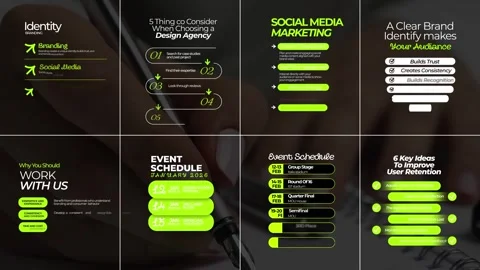 Text List Animation After Effects素材