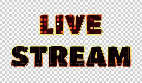 Text LIVE STREAM 3d digital technology イラスト素材