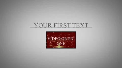 Text, logo and video intro outro Stock After Effects