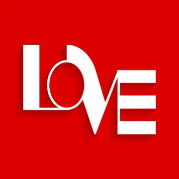 Text love. Illustrazione stock