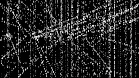 Text Matrix Chaos Glow 1 Stock Footage 201481862
