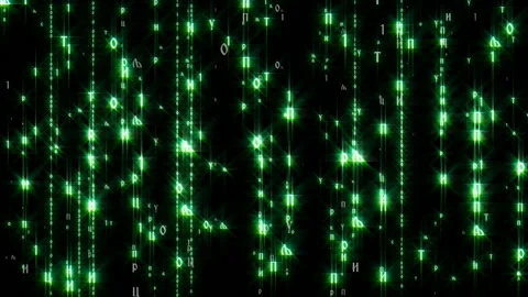 Text Matrix Kyrill 2 Glow Stock Footage 201593223