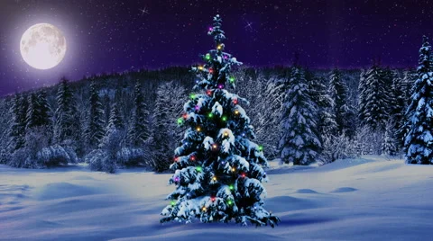 The text "merry Christmas" appears from a magic light. Stock Footage 68352850