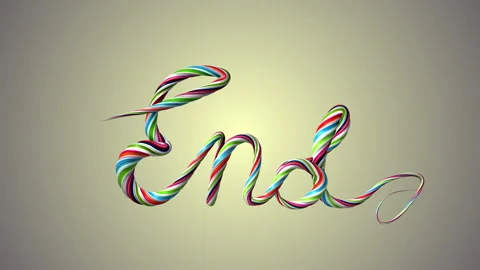 A text message appears on the screen with a rope woven word End. Rope, harness.  Stock Footage 153104174