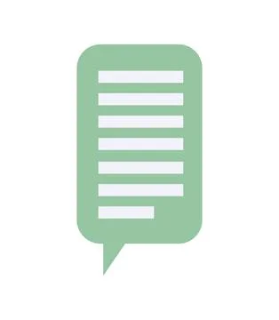 Text message bubble Stock Illustration