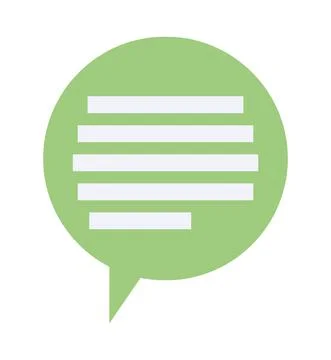 Text message bubble Stock Illustration