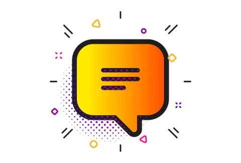 Text message icon. Chat comment sign. Speech bubble. Vector 스톡 일러스트