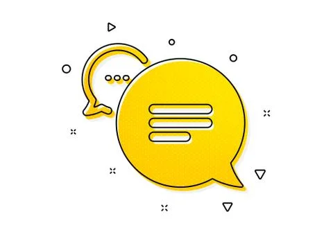 Text message icon. Chat comment sign. Speech bubble. Vector Illustrazione stock