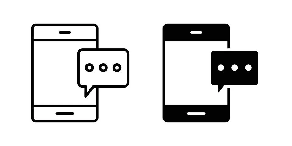 Text message icon vector symbol graphics 스톡 일러스트