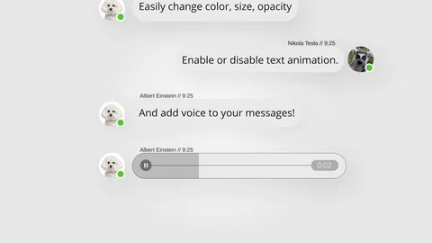 Text Message Kit With Voice Stock After Effects
