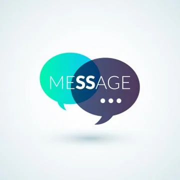 Text message logo Stock-Illustration
