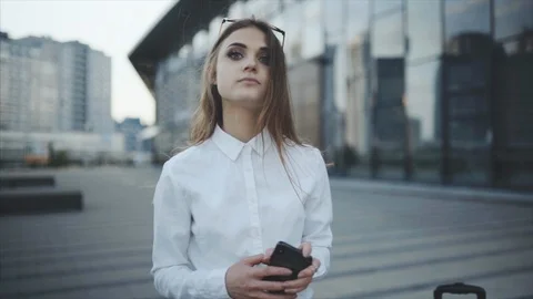 Text the message in the messenger or social network, chat. Timlider is trying to Video stock 110836441