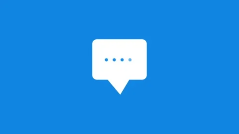 Text message popping up with typing or thinking dots slowly pulsing inside .. Stock Footage 341504966